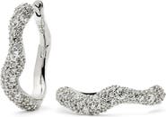 Missoma Small Molten Snow Huggie Hoop Earrings