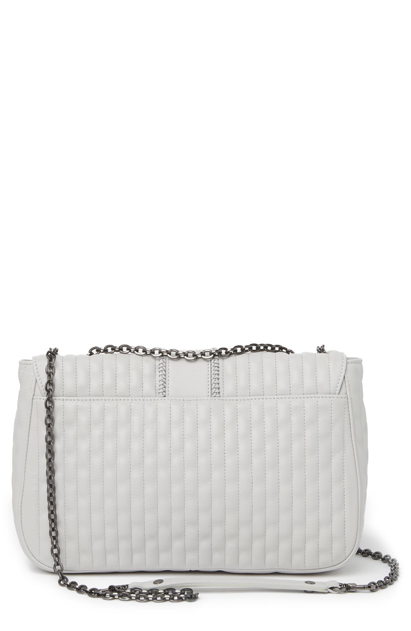 Longchamp Leather Medium Crossbody Bag, Alternate, color, Pearl