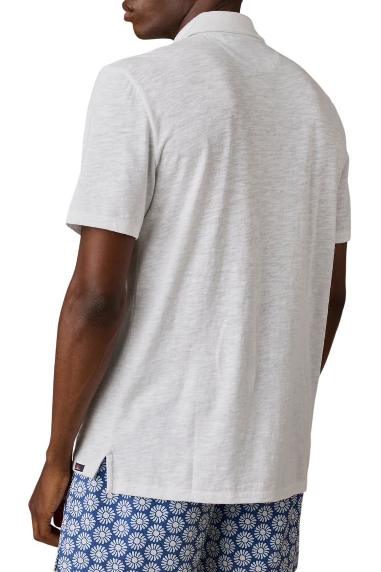 Breeze Burnout Pocket Polo, Alternate, color, WHITE