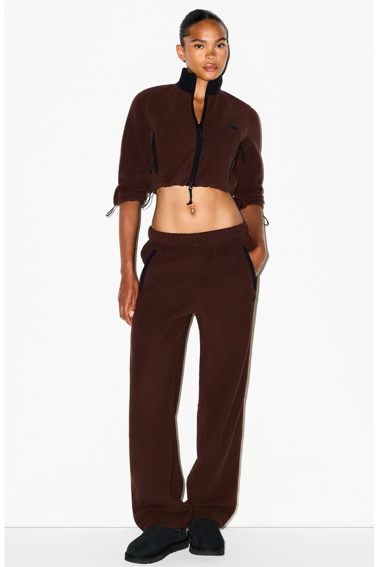 Shrunken Zip Jacket, Alternate, color, UMBER