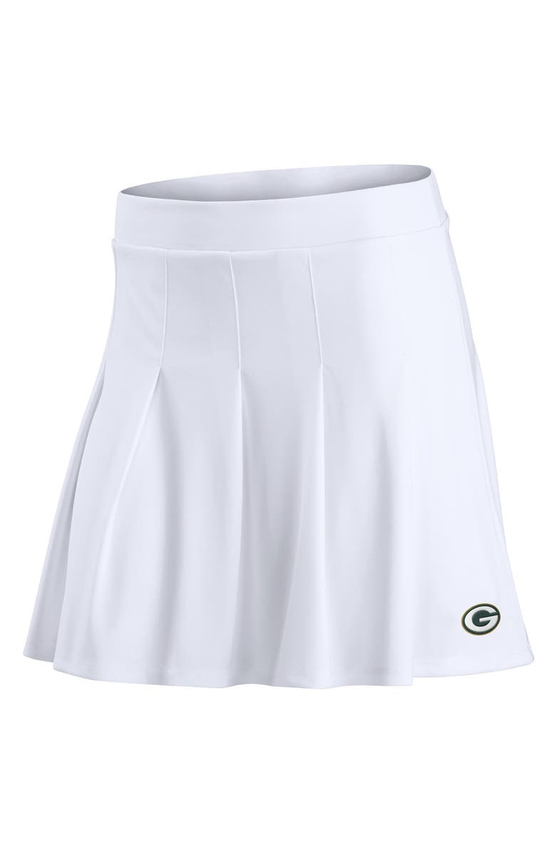 FANATICS Women's Fanatics White Green Bay Packers Primary Logo Tennis Skort, Alternate, color,