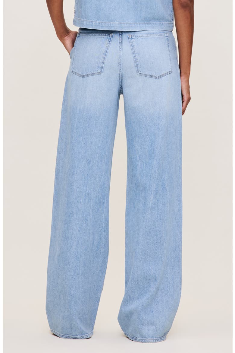 Isabel Pleated Mid Rise Wide Leg Jeans, Alternate, color, BEACHFRONT DL AURA