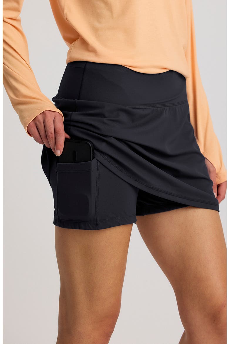 All Day UPF 50+ Skort, Alternate, color, BLACK