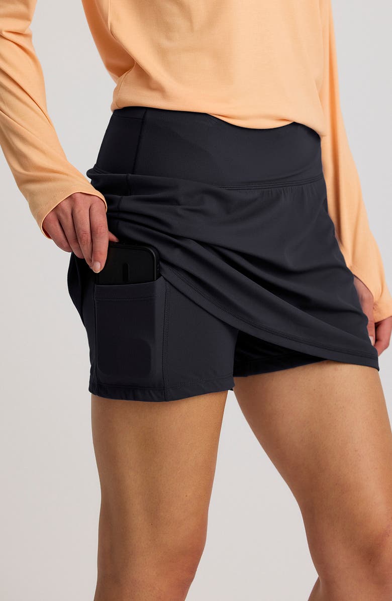 Free Fly All Day UPF 50+ Skort, Alternate, color, Black