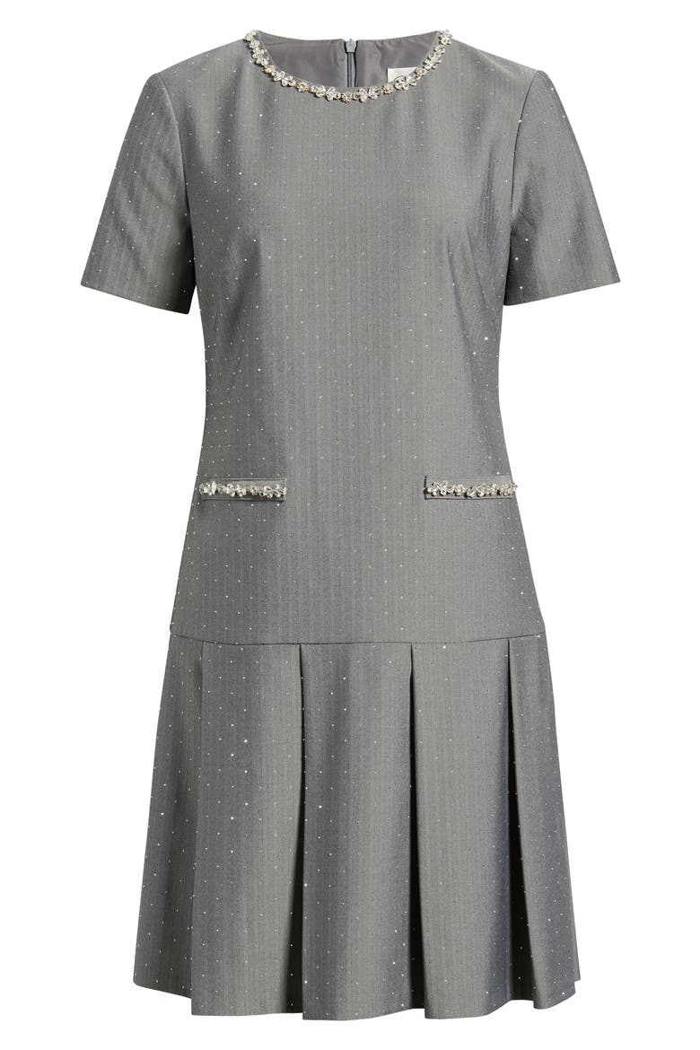 eliza j drop waist dress Bejeweled Short Sleeve Drop Waist Dress (Women)