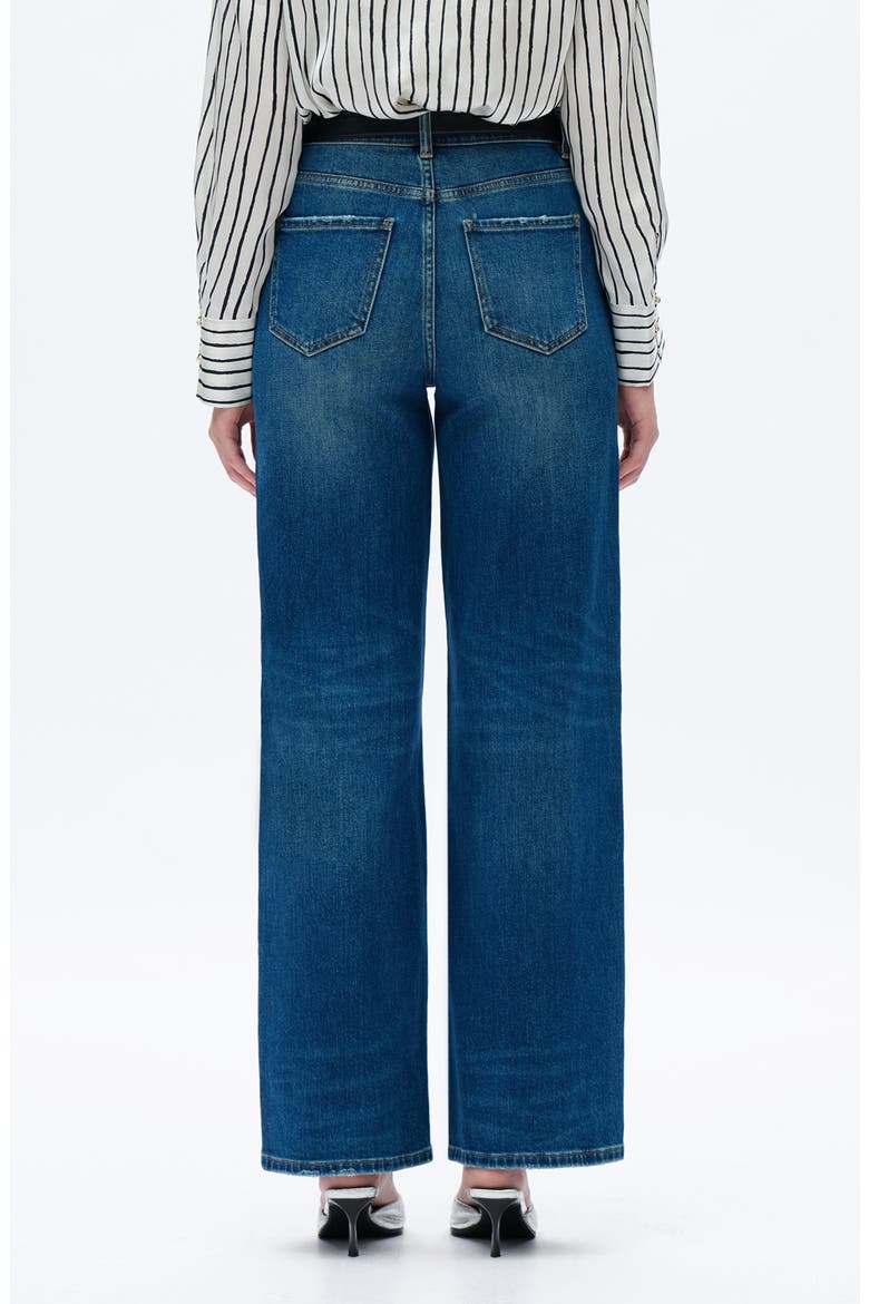High Waist Relaxed Straight Leg Jeans, Alternate, color, VINTAGE MEDIUM BLUE