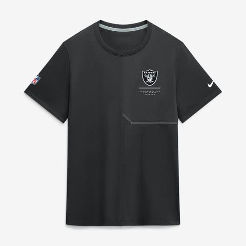 Men's Nike Black Las Vegas Raiders Sideline UV Dri-FIT Coaches Shirt