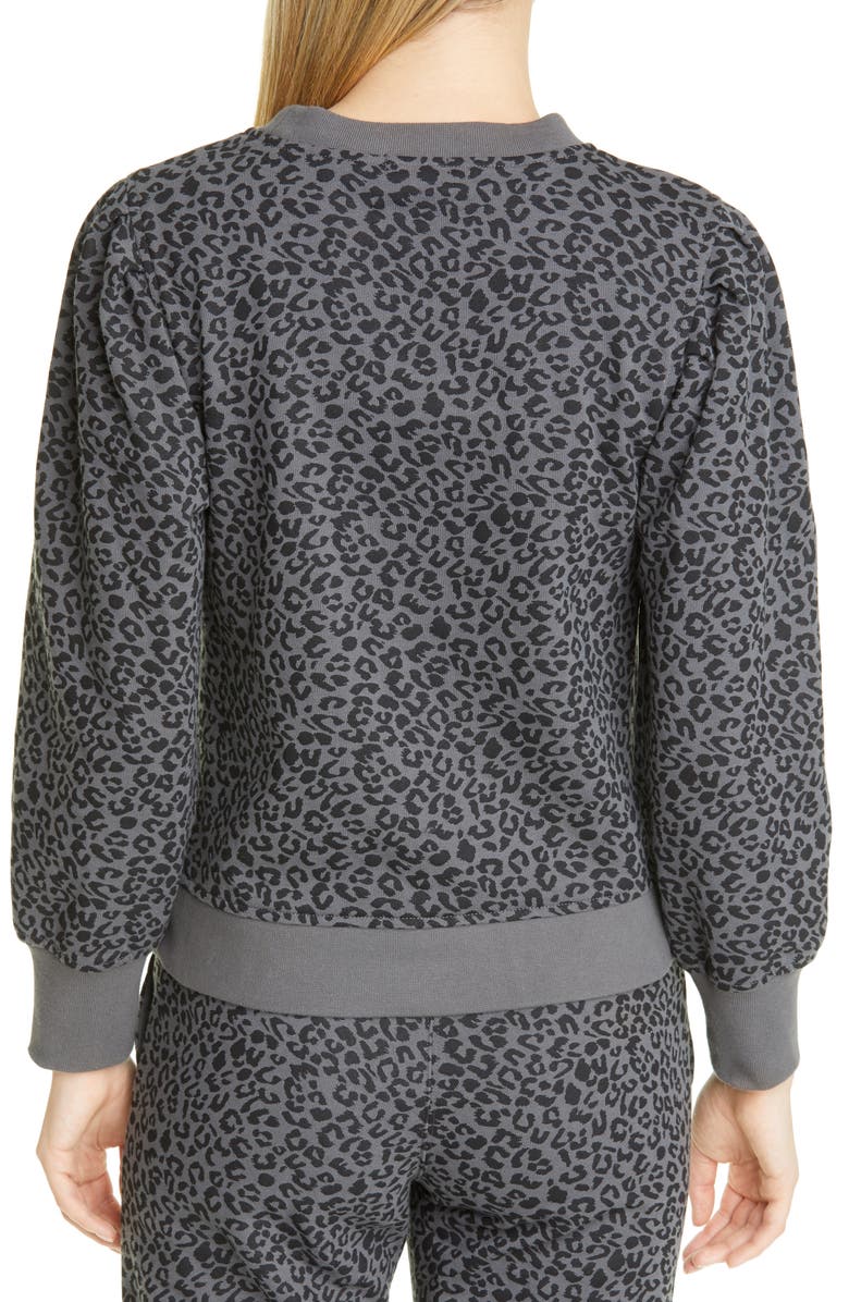 Rails Marcie Cheetah Print Cotton Blend Sweatshirt, Alternate, color, 