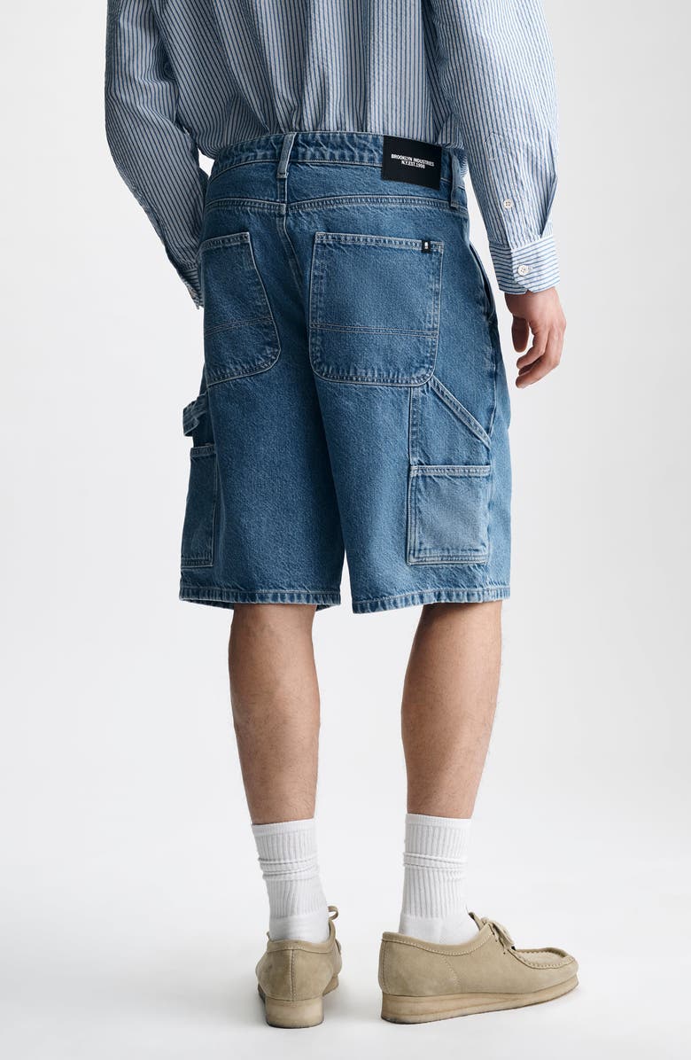 Brooklyn Industries Williamsburg Relaxed Fit Cotton Denim Carpenter Shorts, Alternate, color, 