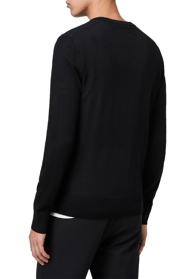 Mode Slim Fit Wool Sweater, Alternate, color, BLACK