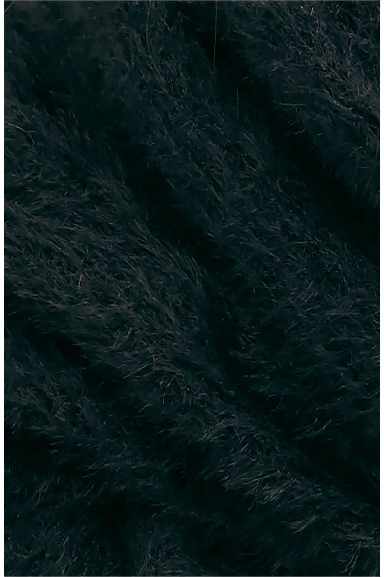 Whisper Fringe Blanket Scarf, Alternate, color, BLACK