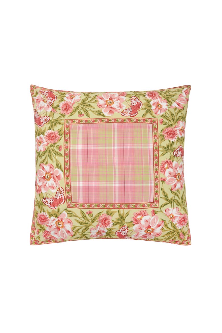 26" x 26" Primavera Cotton Euro Sham - Machine Washable, Main, color, Pink