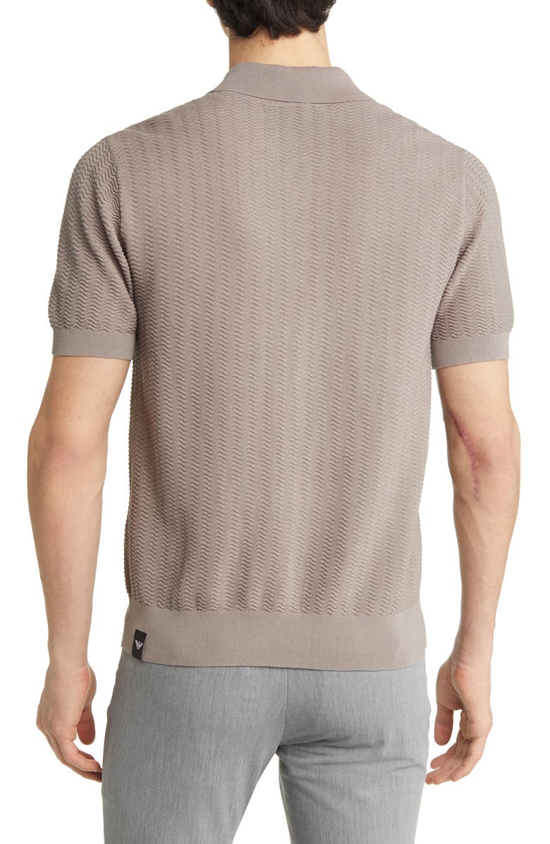 Emporio Armani Textured Sweater Polo, Alternate, color,