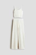 H&M 2-piece Pointelle-knit Cotton Set
