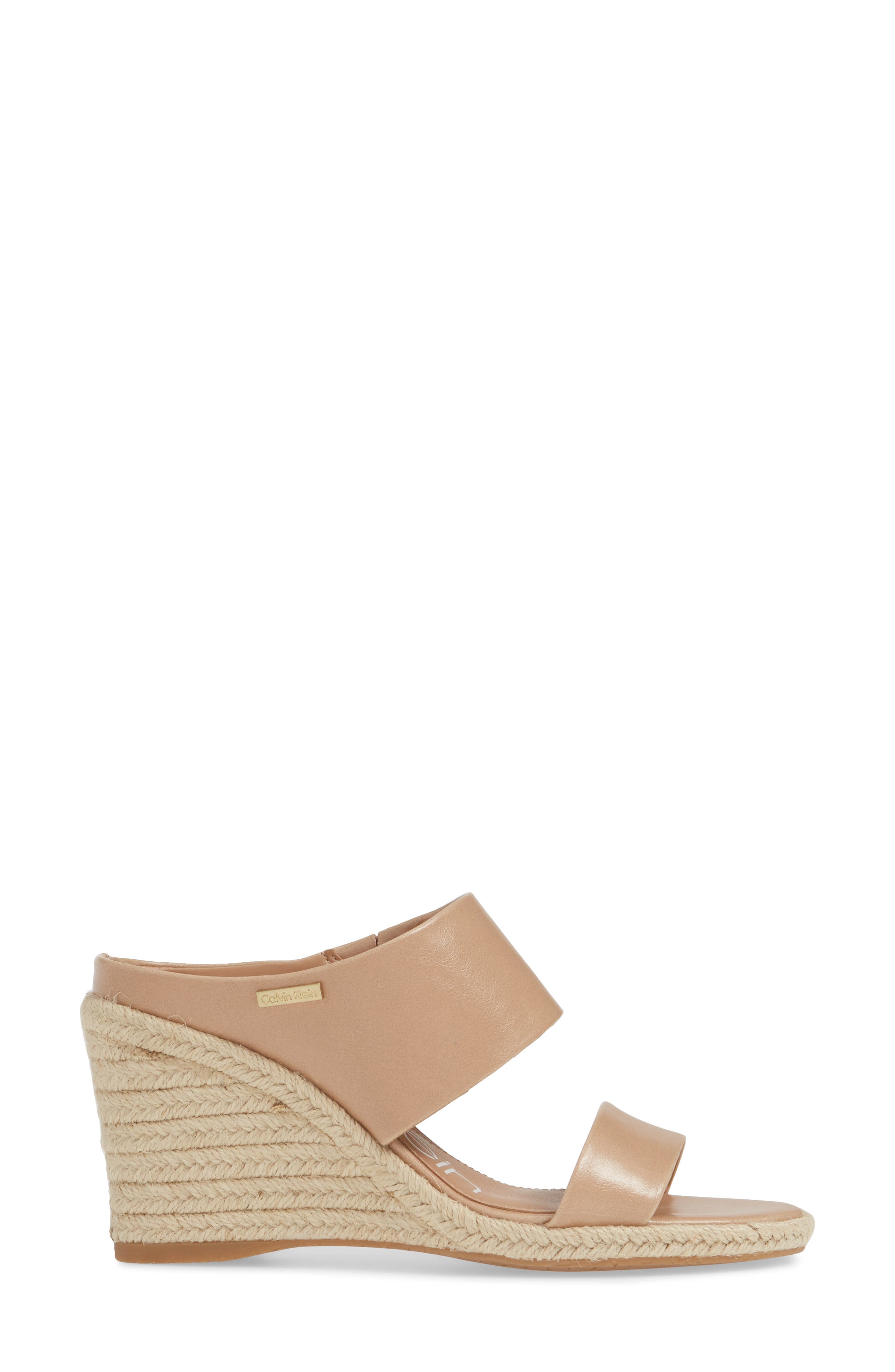 Brooke Espadrille Wedge Sandal, Alternate, color, DESERT SAND LEATHER