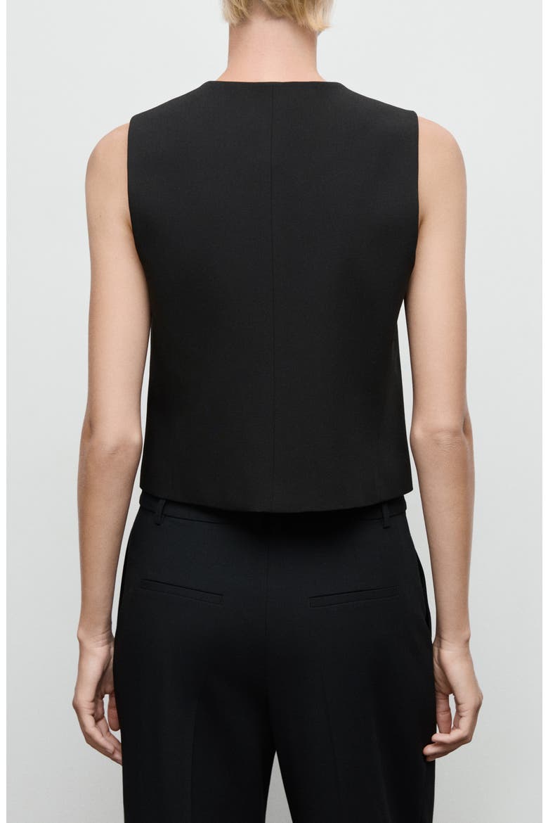 Gabo Vest, Alternate, color, BLACK