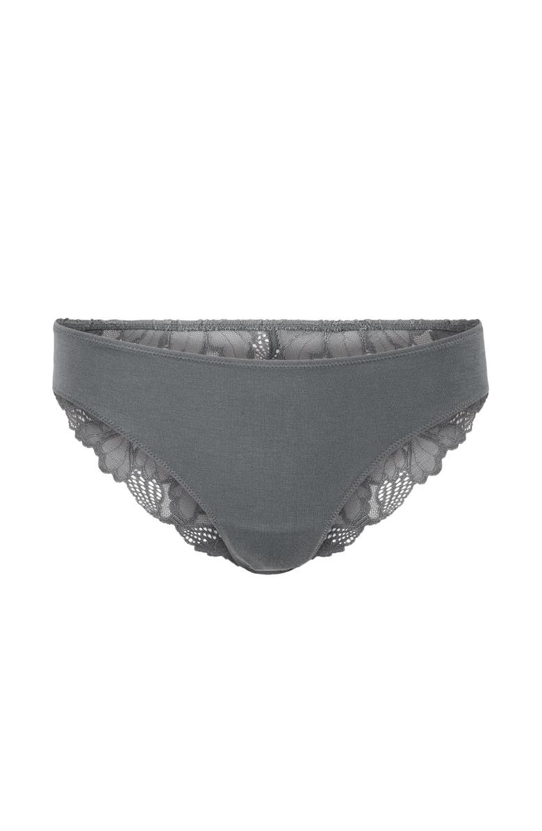 Adore Me Teagan Bikini Panties, Alternate, color, Dark Grey
