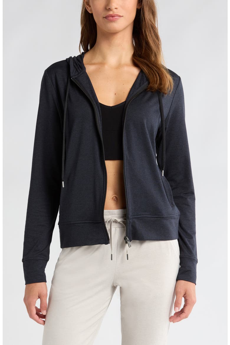 Restore Soft Zip-Up Hoodie, Main, color, BLACK