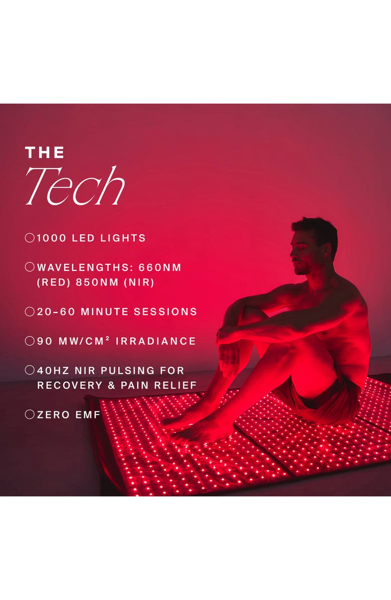 HigherDOSE Full Body Red Light Mat, Alternate, color, 