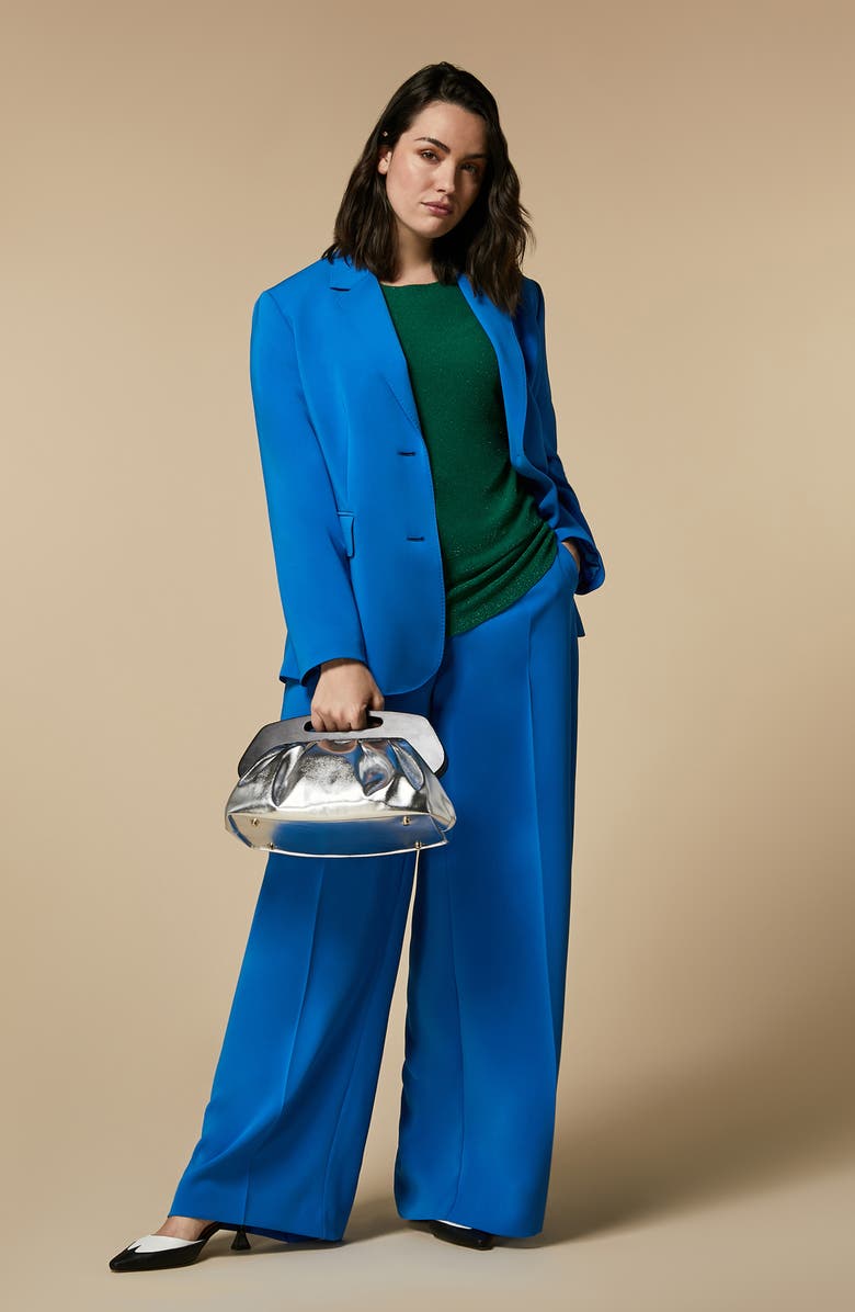 Marina Rinaldi Cady Palazzo Pants, Alternate, color, Cornflower