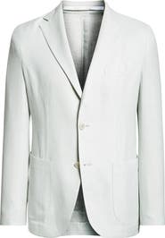 Eleventy Unstructured Linen & Wool Blend Sport Coat