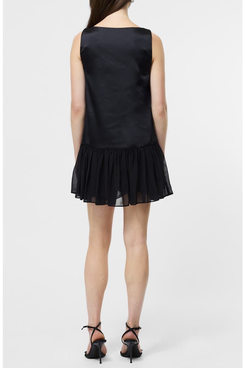 Marina Slinky Pleated Minidress, Alternate, color, 01-BLACK