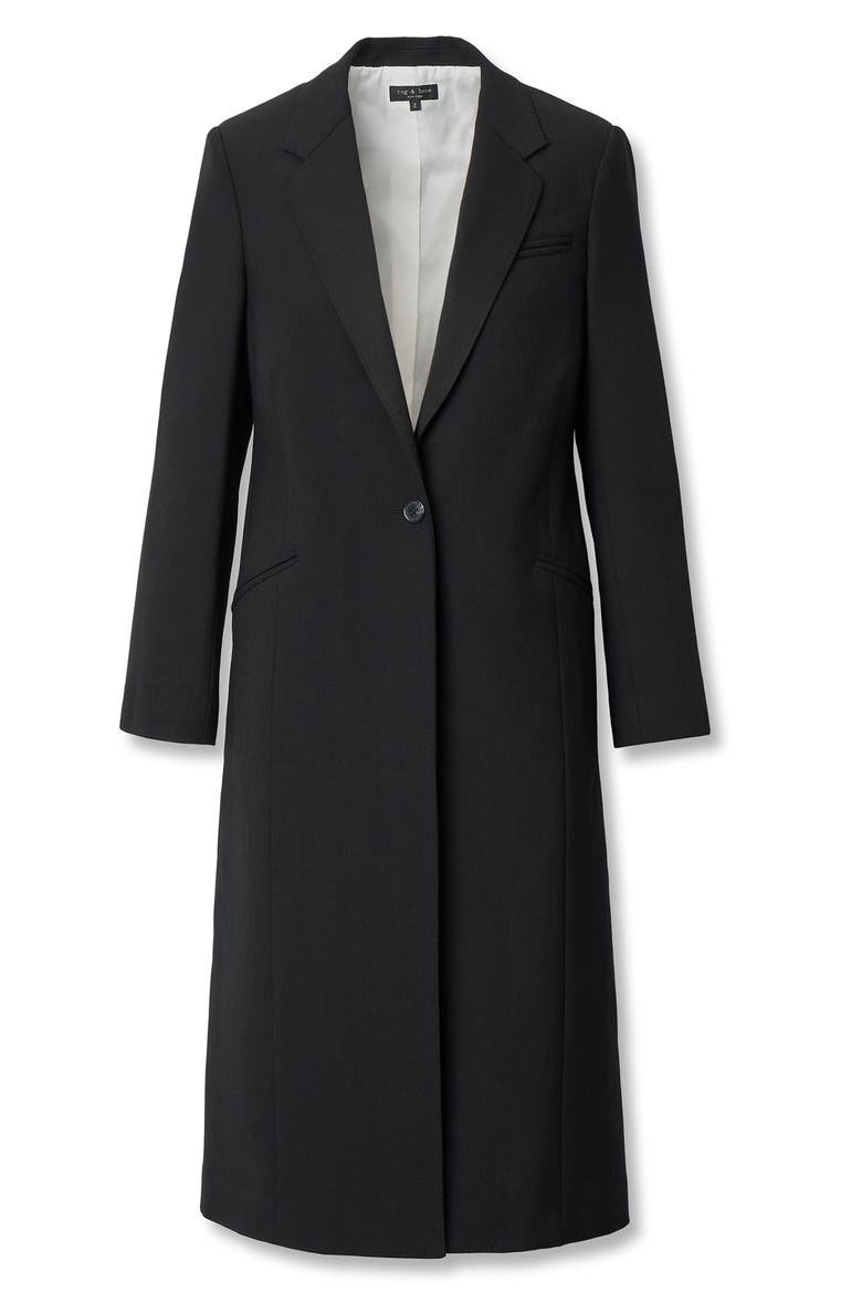 Goldie Wool Blend Coat, Alternate, color, BLACK