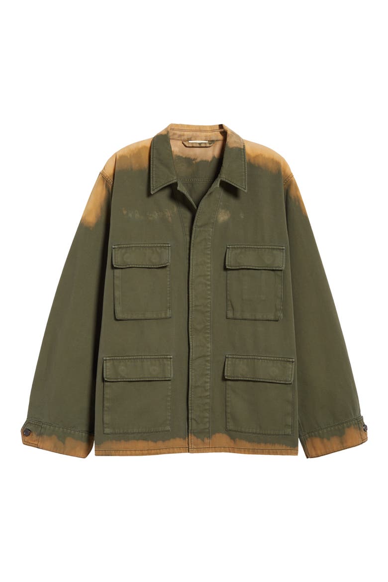 Bleached Bull Denim Jacket, Alternate, color, ARMY