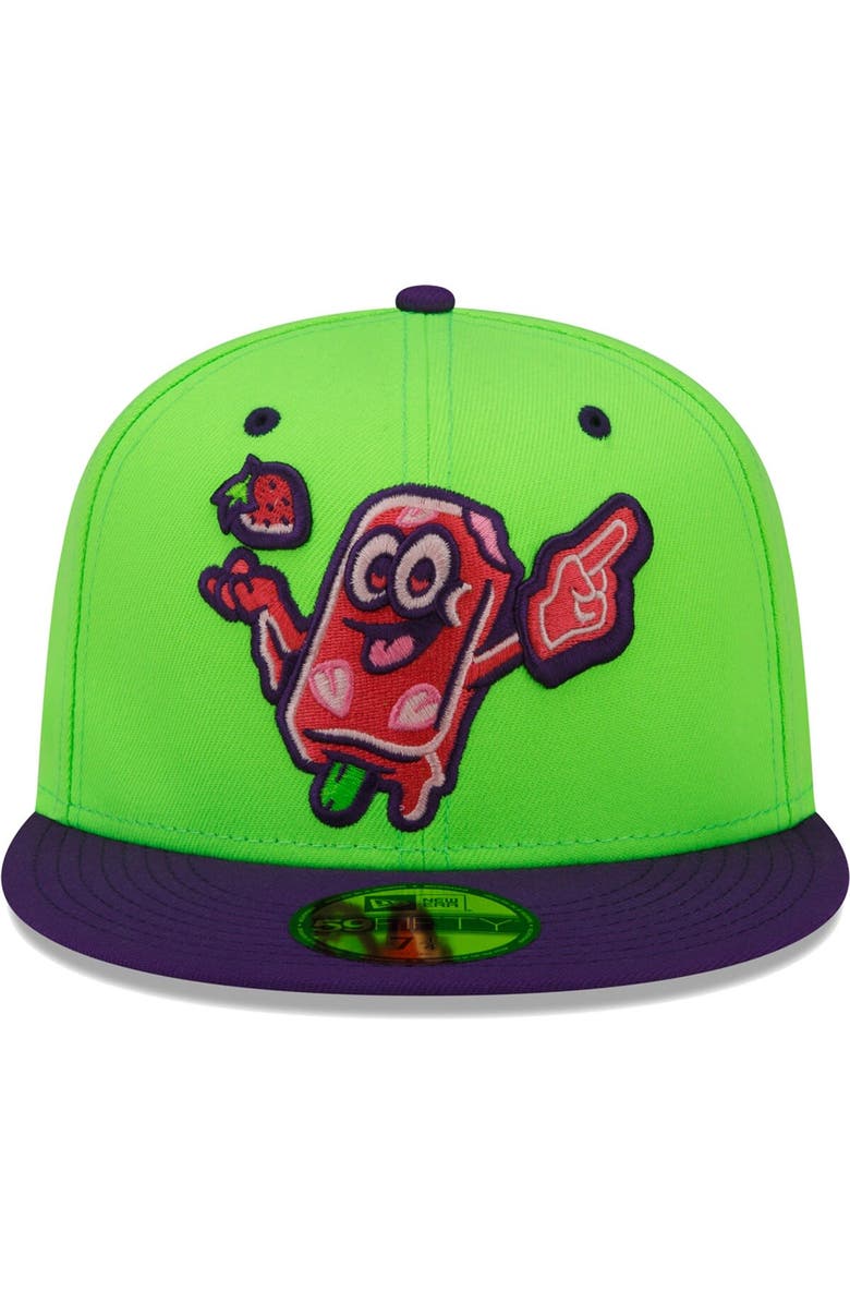 New Era Men's New Era Green Beloit Sky Carp Copa De La Diversion 59FIFTY Fitted Hat, Alternate, color, Green