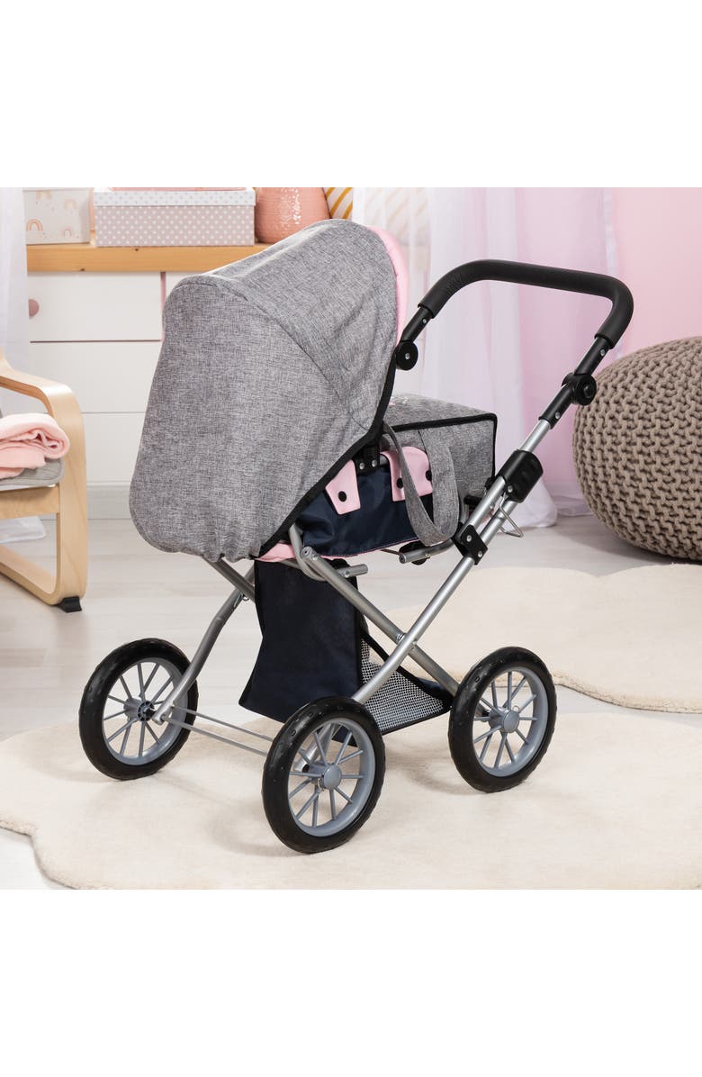 Bayer Design Pram City Star Grey, Pink, Butterfly Handbag, Alternate, color, Multicolored