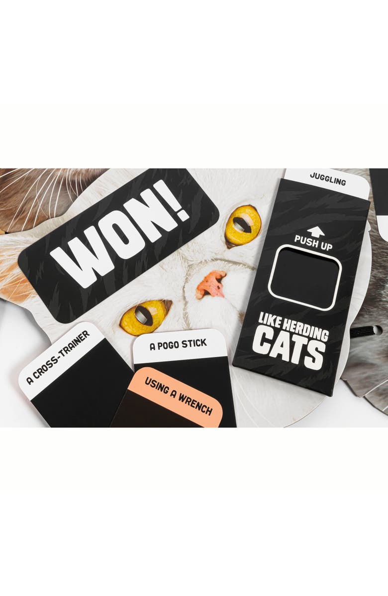 Professor Puzzle Like Herding Cats Charades Party Game, Alternate, color, Multicolored