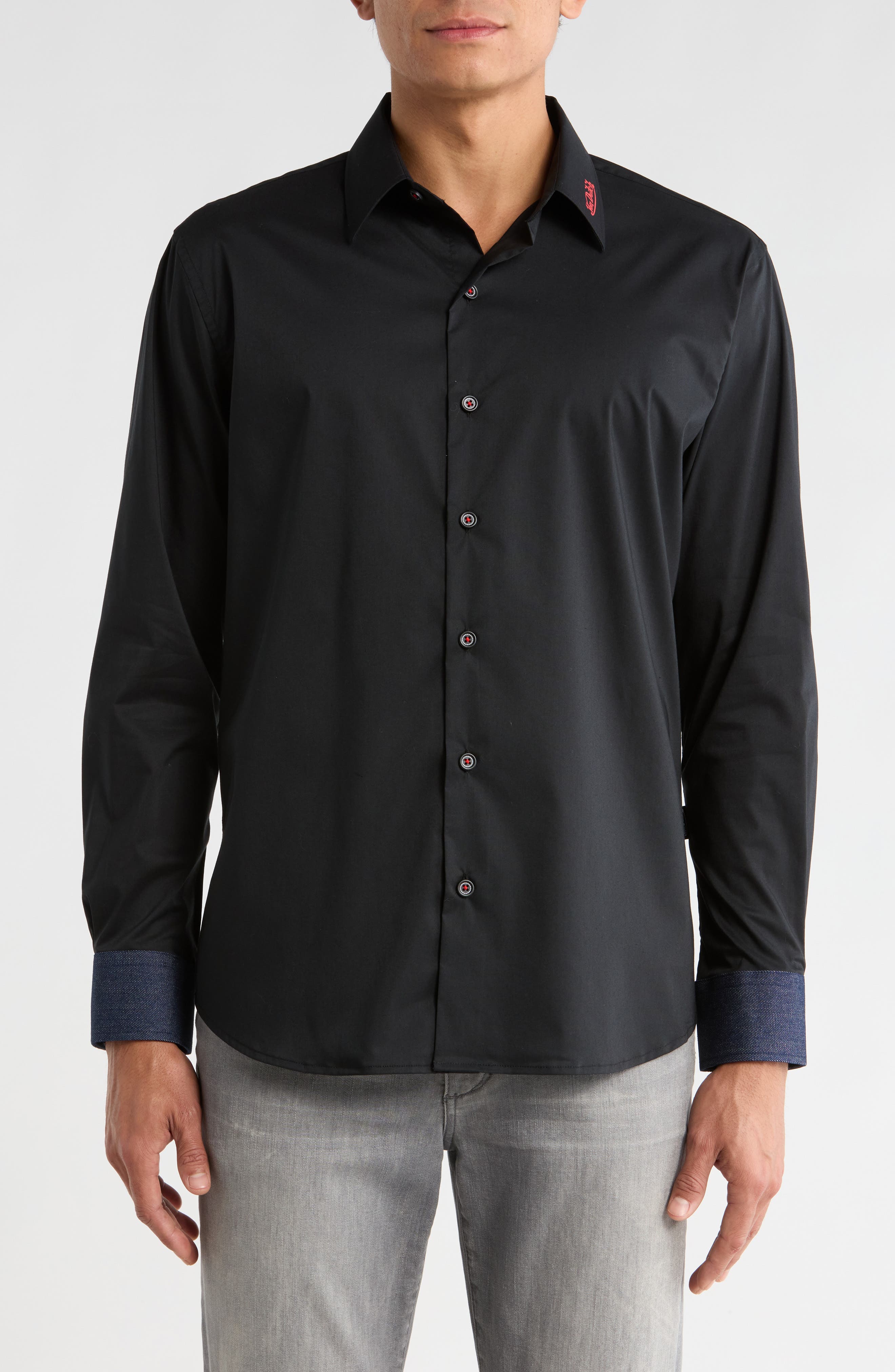 Von Dutch Lion Logo Graphic Long Sleeve Shirt