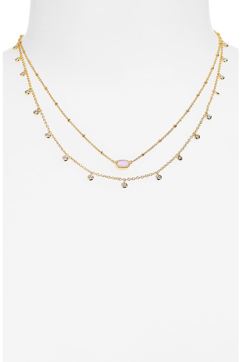 Mini Elisa Amelia Necklace Set, Alternate, color, GOLD PINK OPALITE CRYSTAL