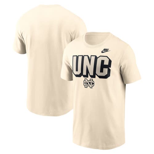 Nike Natural North Carolina Tar Heels Bold Fashion T-shirt In Neutral