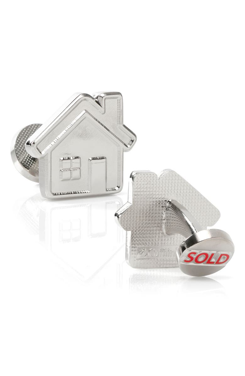 Cufflinks, Inc. Real Estate Cuff Links, Alternate, color, Silver