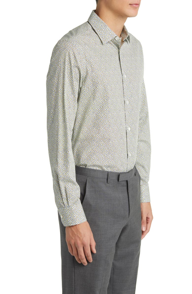 Paul Smith Tailored Fit Floral Cotton Dress Shirt, Alternate, color, 