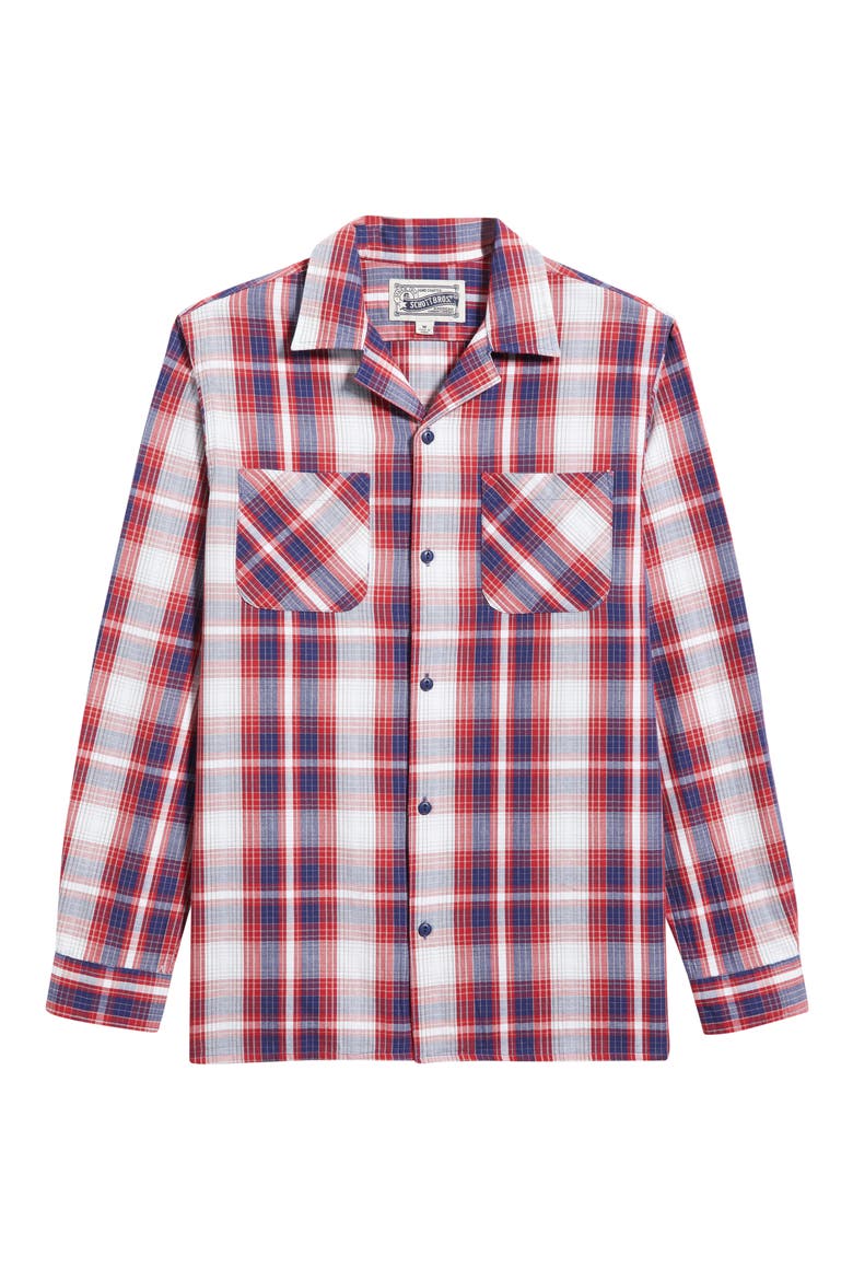 Colts Plaid Camp Shirt, Alternate, color, RED