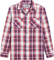 Schott NYC Colts Plaid Camp Shirt