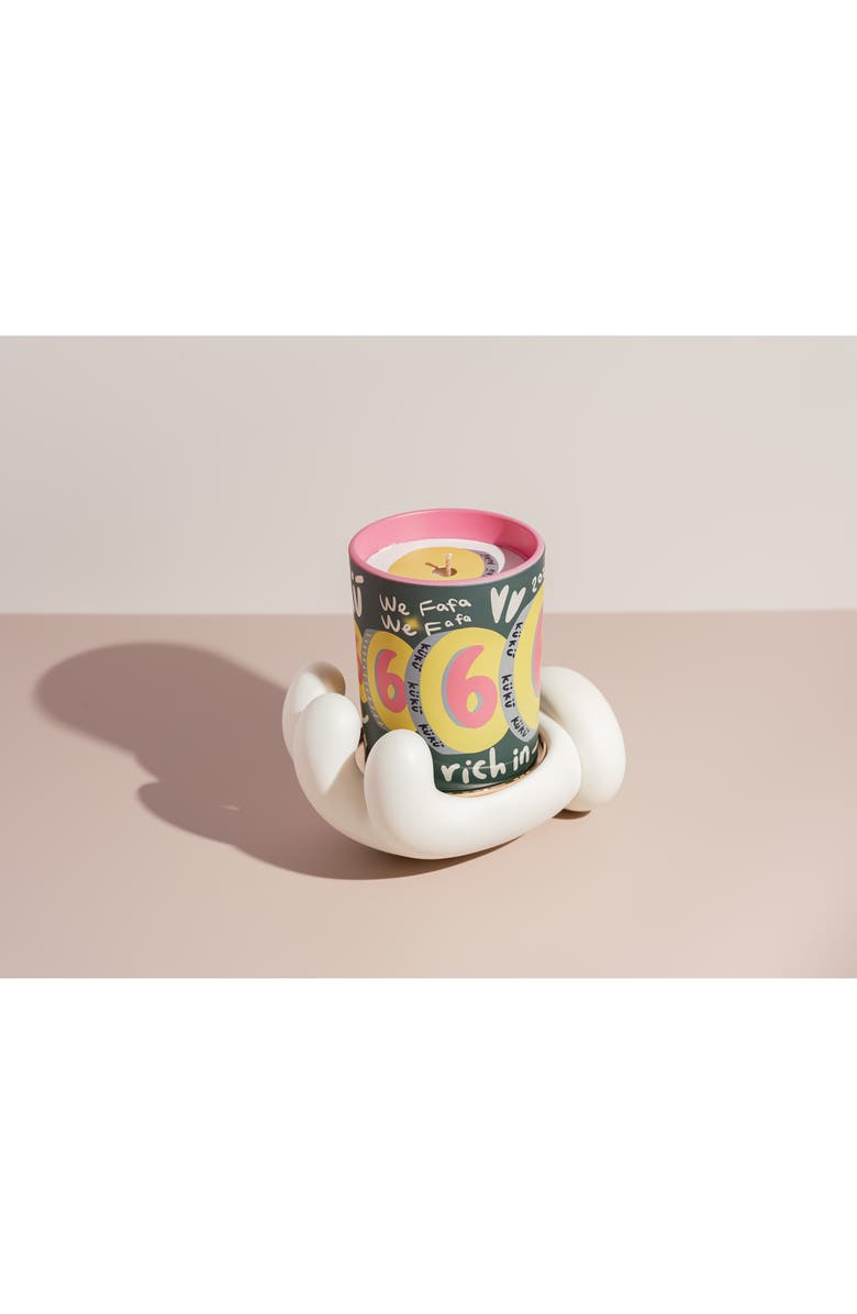 WEKUKU Rich In Woody Scented Candle & Holder Gift Set, Alternate, color, Green