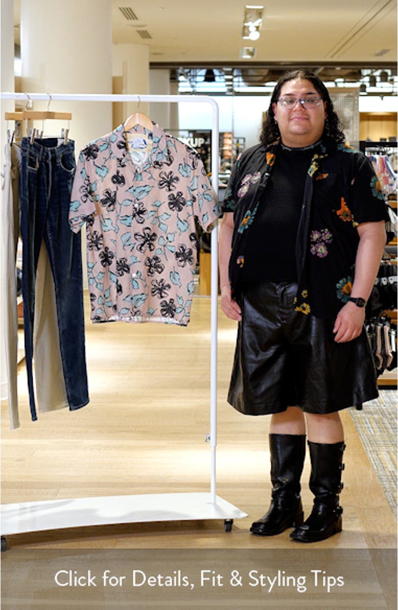 Casual Fit Floral Button-Up Shirt, sales video thumbnail