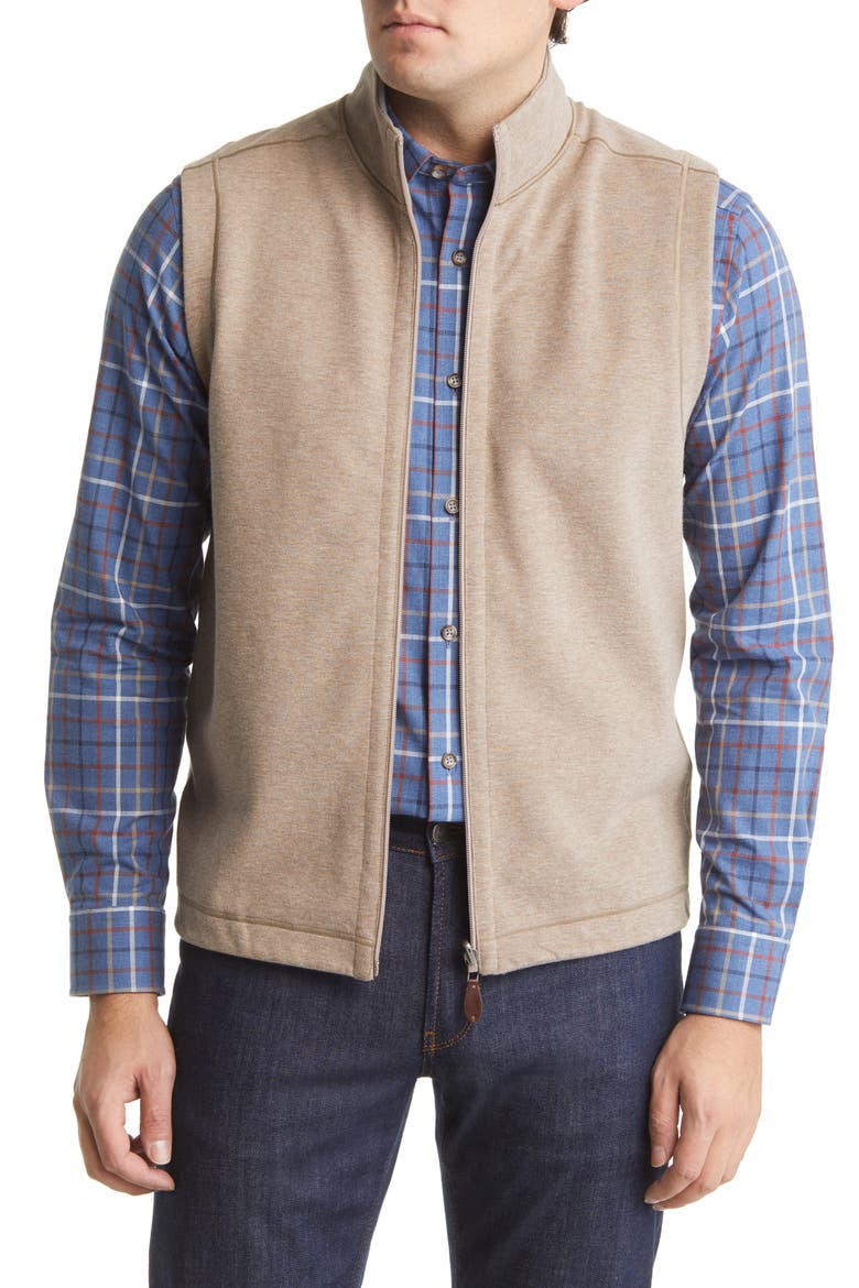 Reversible Solid Vest, Main, color, OATMEAL/ LIGHT GREY
