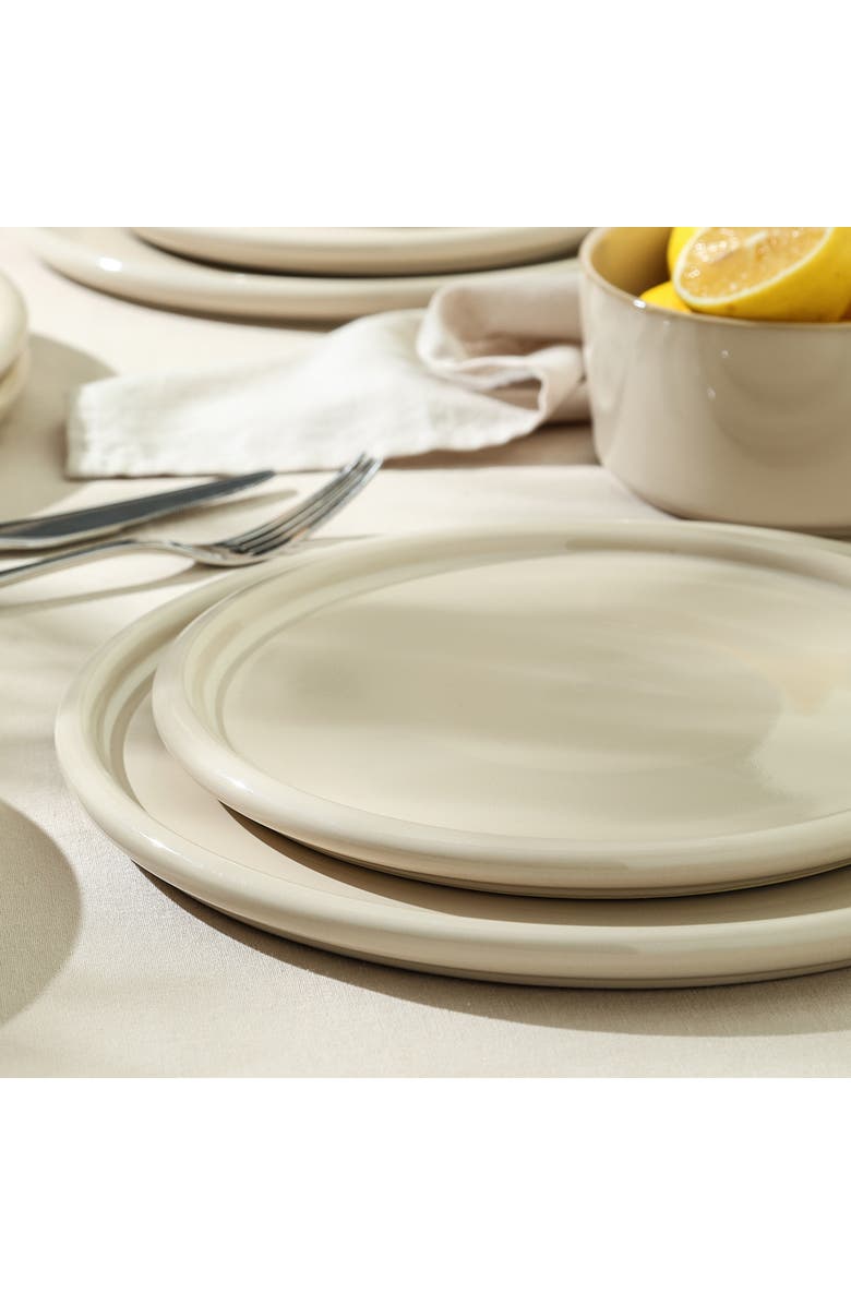 Stone Lain Eden Stoneware 4-Piece Salad Plate Set, Alternate, color, Beige