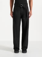 Manière De Voir Loic Wide Leg Tailored Trousers With Belt