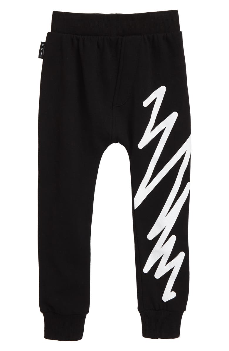 TINY TRIBE Jagged Line Graphic Sweatpants, Main, color, 