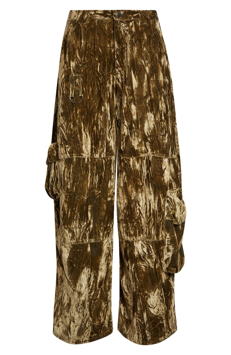 Collina Strada Wide Leg Cargo Pants, Main, color, Moss