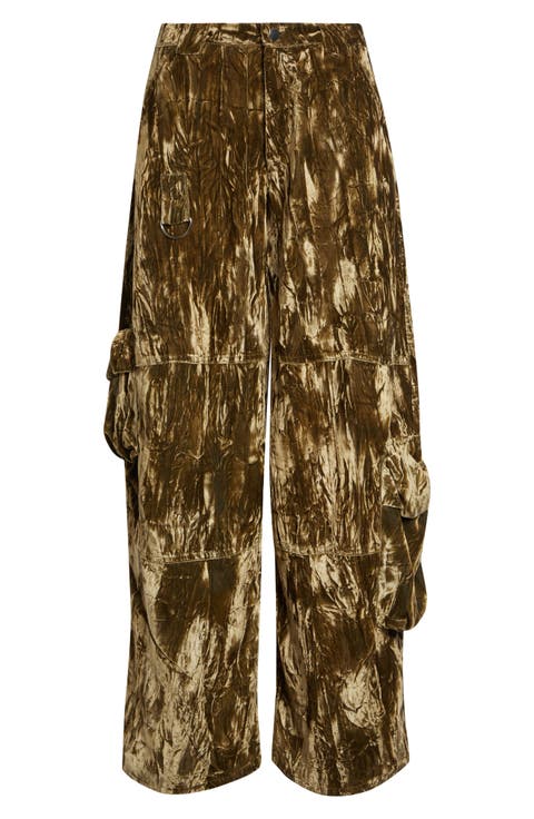 Wide Leg Cargo Pants