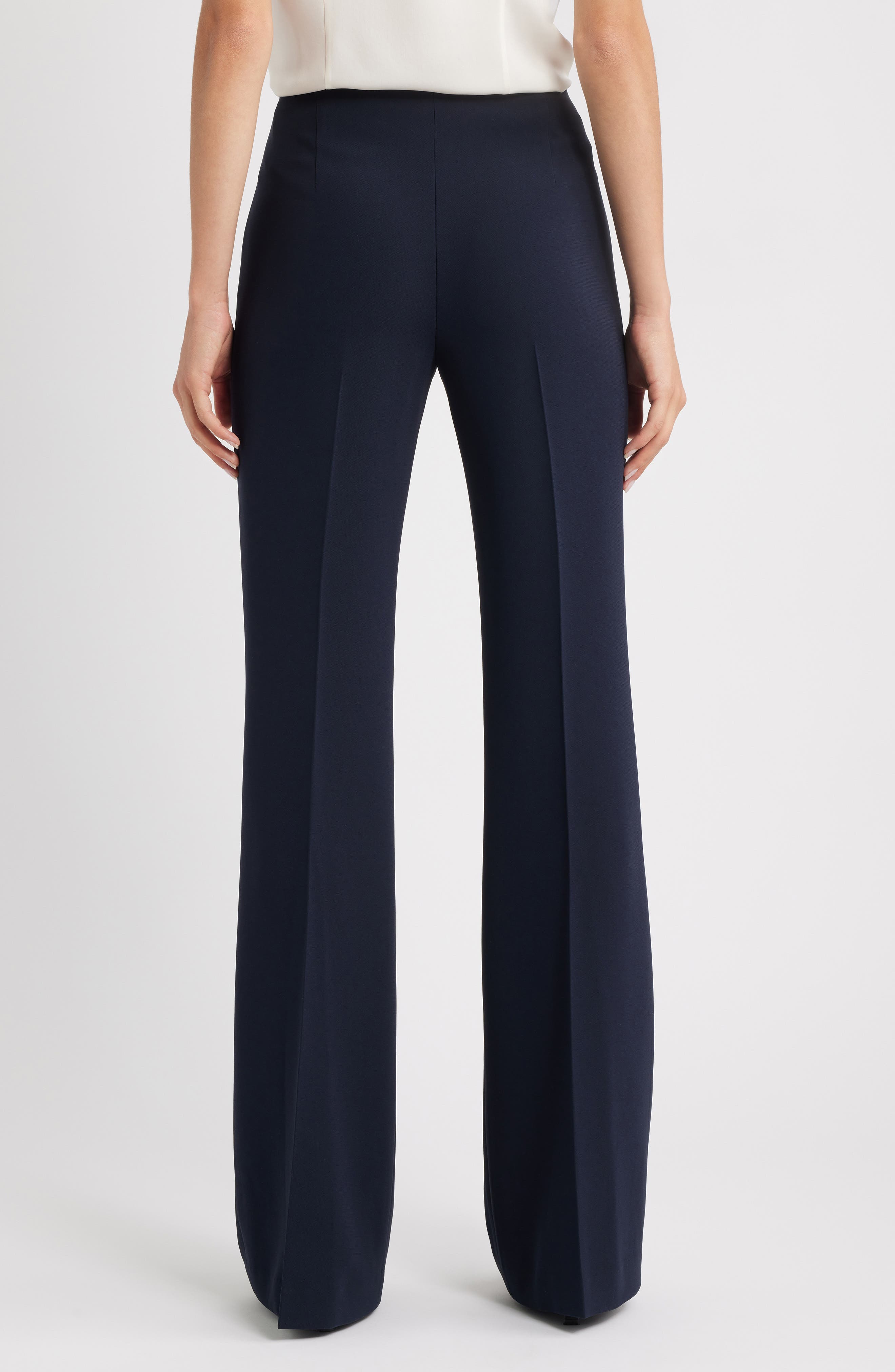 'Demitria - Admiral Crepe' Flare Leg Pants - image 2