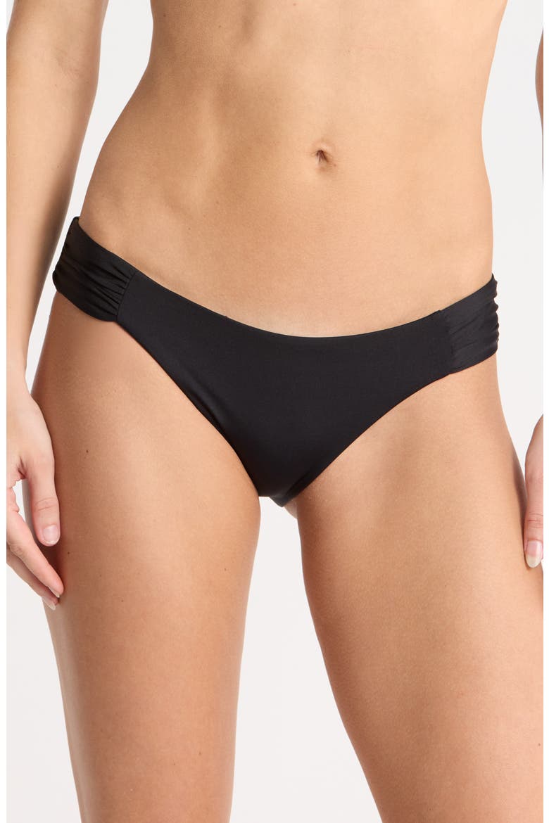 Bali Triangle Bikini Top, Main, color, SPARKLE BLACK
