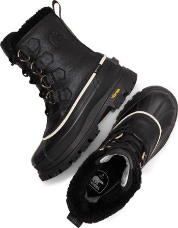 靴 SOREL CARIBOU women's SOREL Caribou Horizon GTX Genuine Shearling Waterproof Boot (Women