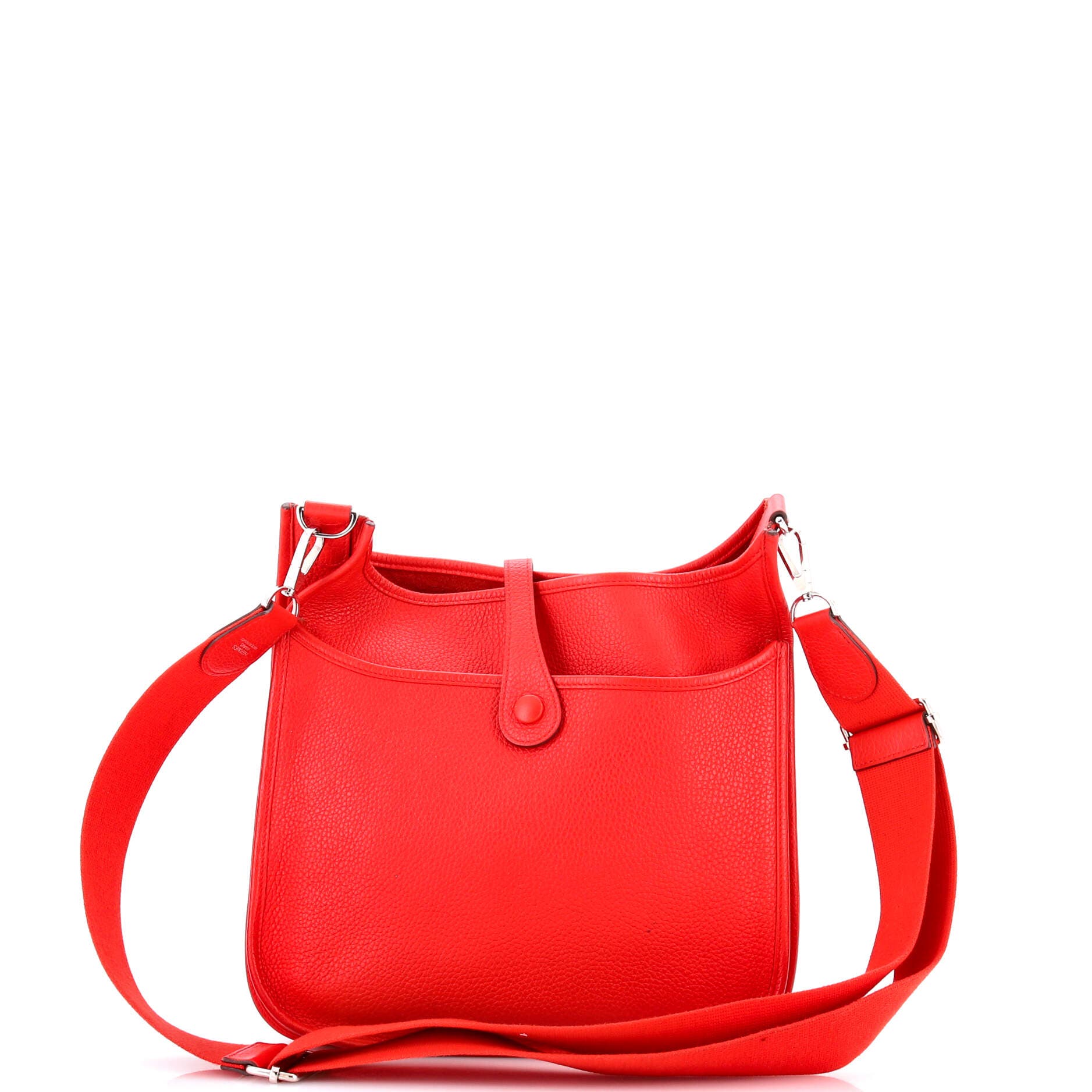 Pre-Owned Hermes Evelyne Bag Gen III Clemence PM, Alternate, color, Rouge De Coeur